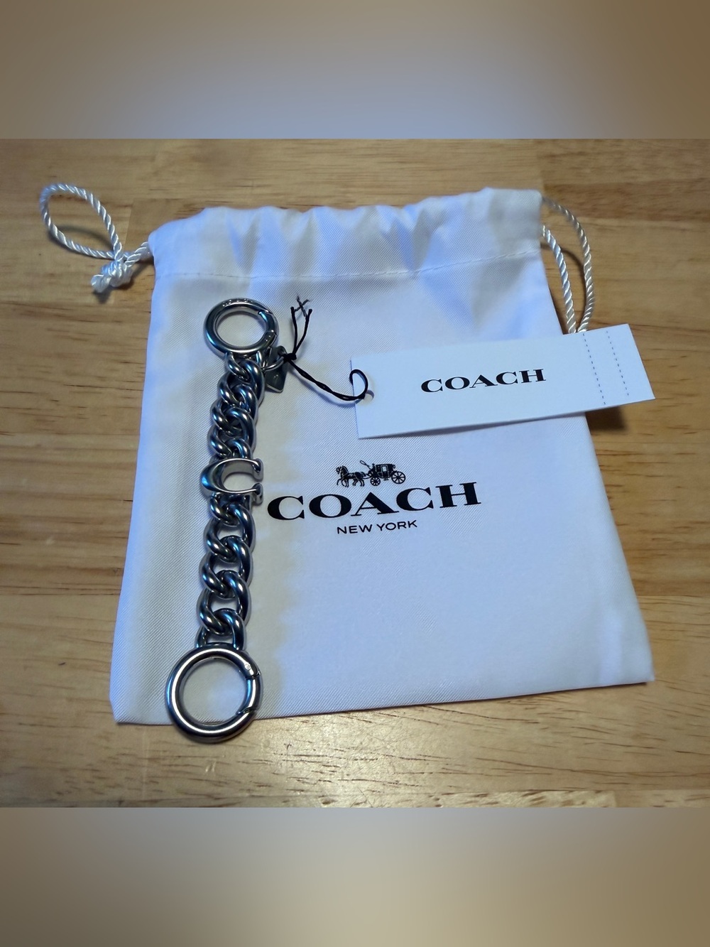 Coach Signature Silver C Strap Extender CC121